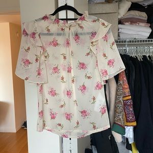 Maje 221LUNGE rose/ecru top size 1